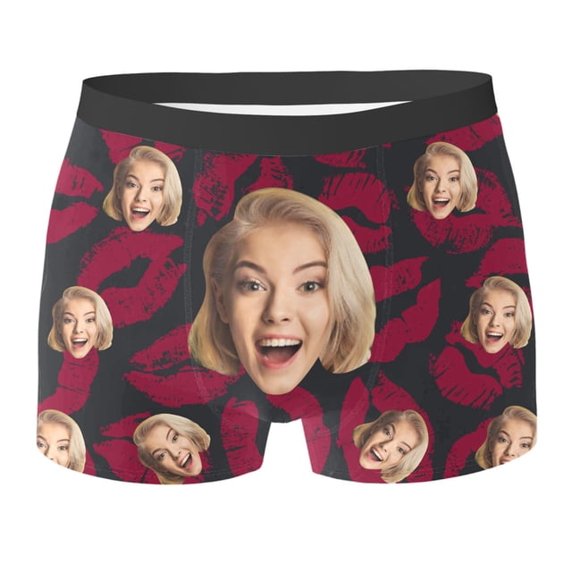 SNKSDGM My Items Custom with Face Custom for Men Customized for Boyfriend Custom Underwear Made in Canada