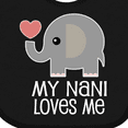 thumbnail image 4 of Inktastic My Nani Loves Me Grandchild Boys or Girls Baby Bib, 4 of 4