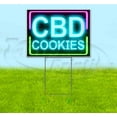 thumbnail image 1 of Cbd Cookies Neon (18" x 24") Yard Sign, Includes Metal Step Stake, 1 of 6