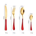 thumbnail image 3 of Gold Silverware Set Stainless Steel  24 Piece Anti-Rust Mirror Polished Flatware Gold Utensils Set Service for 6 with Gift Packaging  Dishwasher Safe  Hotel Tableware Wholesale, 3 of 6