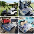 thumbnail image 6 of Golf Cart Seat Covers for 2 Seater,Blue Purple Floral Microfiber Cart Seat Towel Blanket,Ombre Butterflies Modern Art Spring Absorbent Breathable NonSlip Bench Seats Protector for Golf Course 51"x31", 6 of 9
