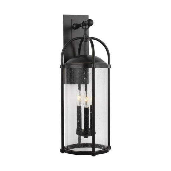 Open Box Feiss Dakota 3-Light Wall Lantern in Espresso