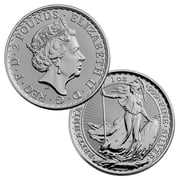 Royal Mint Great Britain 2018  2 Silver Britannia 1oz .999 Coin Brilliant Uncirculated