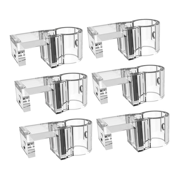 6Packs Aquarium Hydroponic Plant Holder Support Bracket for WaterPlant Easy Assembly Water Plant Clip for Fishtank