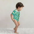thumbnail image 3 of Honeii Lemon Blue Pattern unisex-baby Short-sleeve Bodysuit,One-piece Bodysuit 100% Organic Cotton-12 Months, 3 of 7