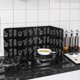 thumbnail image 4 of Protector de salpicaduras de cocina Modern Leaf Print Foldable Heat, 4 of 9