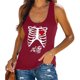 thumbnail image 2 of Blusa informal sin mangas con cuello redondo y estampado de verano para mujer a la moda Fridja  gh5652, 2 of 7