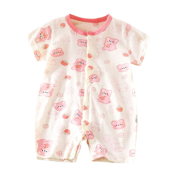 Akiihool Long Sleeve Newborn Onesies Unisex Baby Organic Cotton Bodysuits (Pink,6-9 Months)