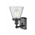 thumbnail image 3 of 916-1W-BK-G64 Innovations Lighting Cone - 1 Light Wall Sconce In Industrial Style-11 Inches Tall and 6 Inches Wide-Matte Black Finish-Seedy Glass, 3 of 3