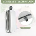 thumbnail image 4 of Uxcell 7oz Stainless Steel Hip Flask for Camping Hiking Outdoor Activity, Ball Cap, 4 of 6