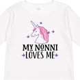 thumbnail image 4 of Inktastic My Nonni Loves Me Girl Unicorn Girls Long Sleeve Toddler T-Shirt, 4 of 5