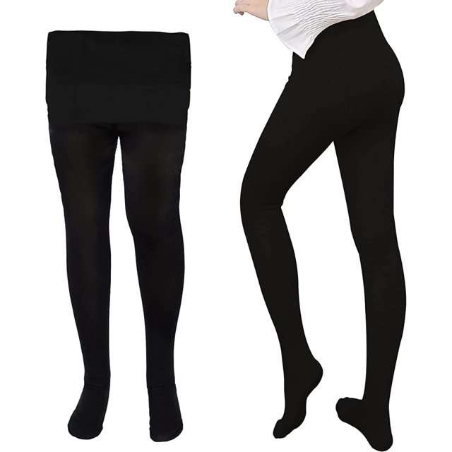 Medias de invierno para mujer, translúcidas y cálidas, de forro polar, con piernas impecables, ajustadas y forradas de polar, térmicas y de felpa, 200 g