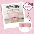 thumbnail image 7 of Impressions Vanity Hello Kitty Bow Velvet Ottoman Bench with Storage, Gold Metal Legs (Pink), 7 of 7