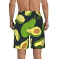 thumbnail image 3 of Kll Fresh Avocado Men'S Casual Summer Beach Shorts Hawaiian Shorts With Pockets-3x-Large, 3 of 9