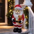 thumbnail image 2 of Clearance! Christmas Decorations, Lighted Santa Claus Resin Figurine Holding Teddy Bear, Color LED Holiday Statue for Tabletop Mantel Covered Porch Home Christmas Gift,7.87", 2 of 6