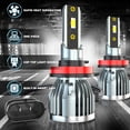 thumbnail image 3 of For Toyota Sienna 2011-2014 2015 2016 2017-2020 LED Headlight High Low Beam Fog Light Bulbs Kit White 6x, 3 of 12