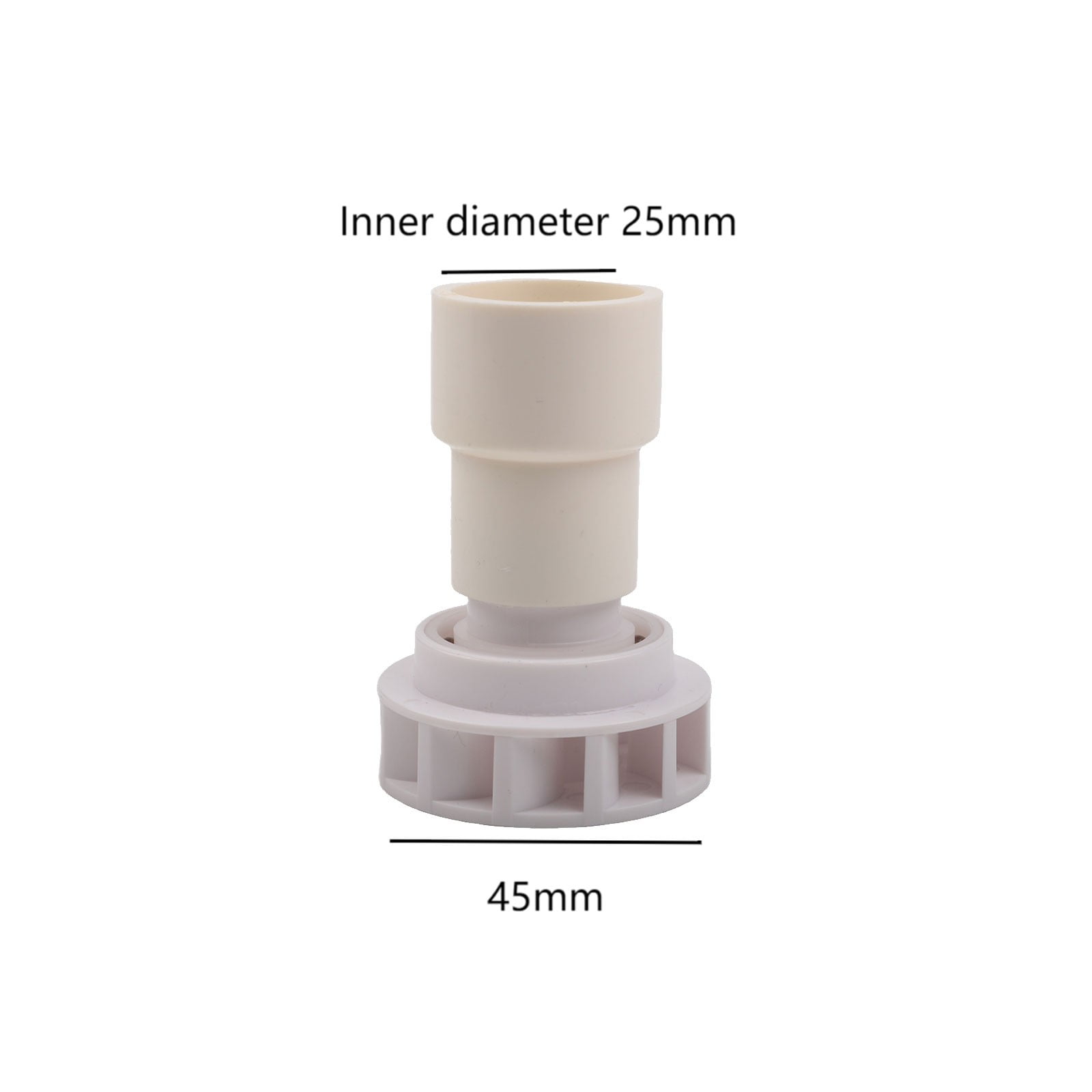 CaraMart Rotary spout made of plastic for aquarium For water outlets anticlogging design fits pipe diameters 20mm 25mm 32mm
