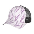 thumbnail image 7 of Picia Lavender Flowers Pattern Trucker Hat,Baseball Cap,Sun Protection Cap,Stylish Headwear,Leisure Cap,Outdoor Sports Cap, 7 of 7