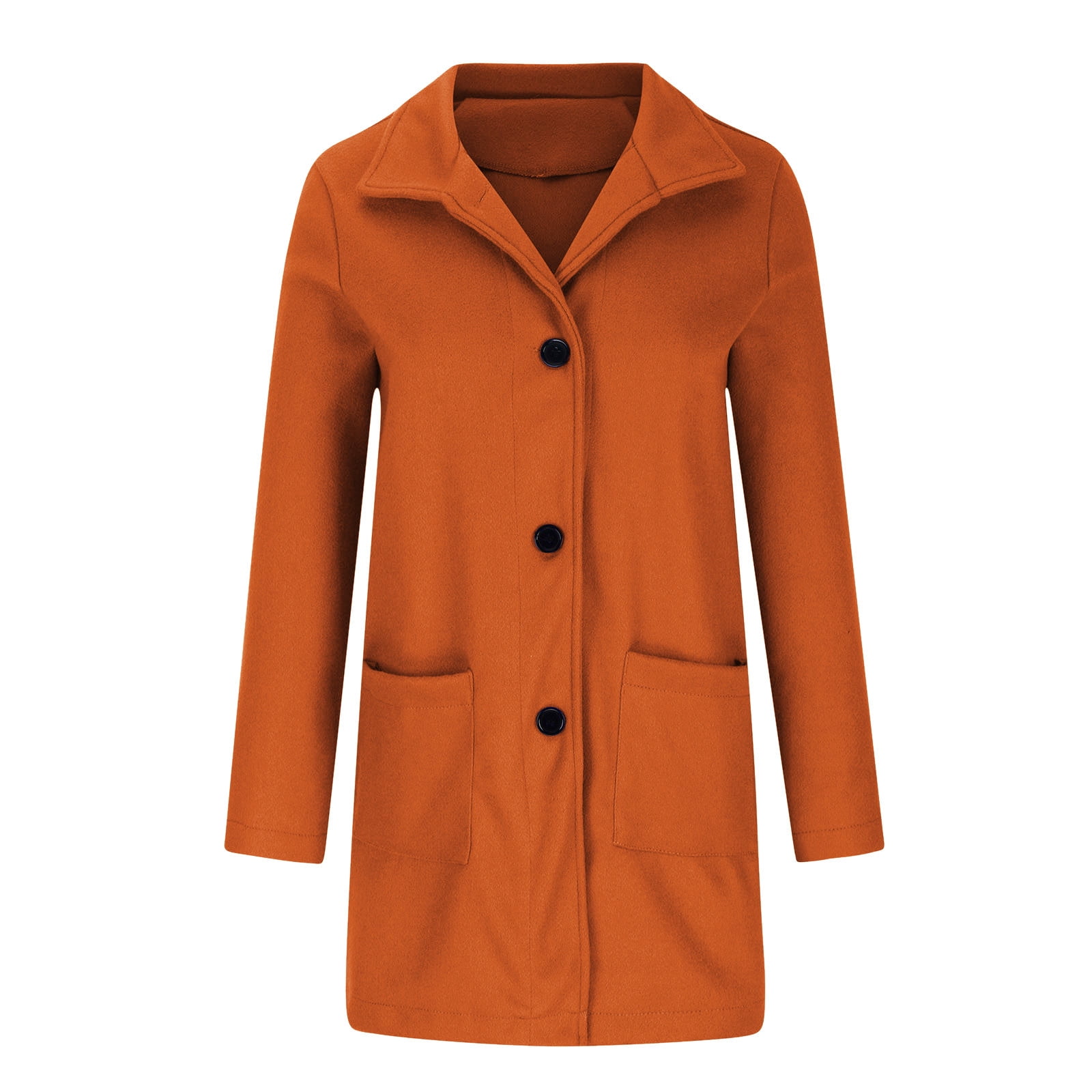 UYISJ Wool Blend Trench Coat for Women Single Breasted Business