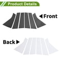 thumbnail image 3 of Unique Bargains Door Pillar Window Trim for Chevy Blazer 2019-2022 Carbon Fiber Pattern Black Front Rear Left Right Anti Scratch Sticker Pillar Posts Cover 6 Pcs, 3 of 8