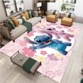 thumbnail image 4 of Lindo Lilo y Stitch Alfombra de Juegos para bebés Alfombra Antideslizante para Gatear para bebés Alfombra de Mickey para Dormitorio para niños, niñas y Adultos, 50 x 80 cm, Práctico BLANCO, 4 of 5