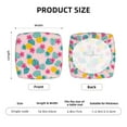 thumbnail image 6 of Daiia Pineapple And Leaves Stretch Individual Couch Cushion Slipcovers Reversible Cushion Protector Slipcovers Sofa Cushion Protector Covers Milk Silk-16.9in, 6 of 9