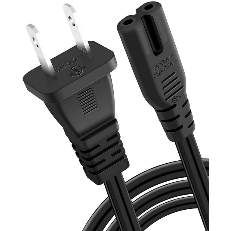 Simyoung 5 Ft 2 Prong Polarized Power Cord for Vizio Samsung LED