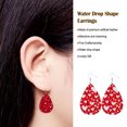 thumbnail image 3 of Pendientes de Cuero con purpurina Minnieouse en forma de gota de agua para mujer, 3 of 6