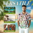 thumbnail image 3 of Netecom Kentucky Derby Horse Hawaiian Shirt for Men, Button Down Summer Beach Short Sleeve, S-5XL, 3 of 6