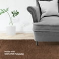 thumbnail image 4 of Furnish My Place Brown 4' x 8' Solid Color Rug Runner, Made In Usa, Living Room, Indoor, 4 of 12