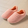 thumbnail image 2 of Gvdentm House Slippers Men Memory Foam Cozy Warm Bedroom Shoes Outdoors Furry Slip on Slippers Slippers for Women Open Toe(Red,6), 2 of 5