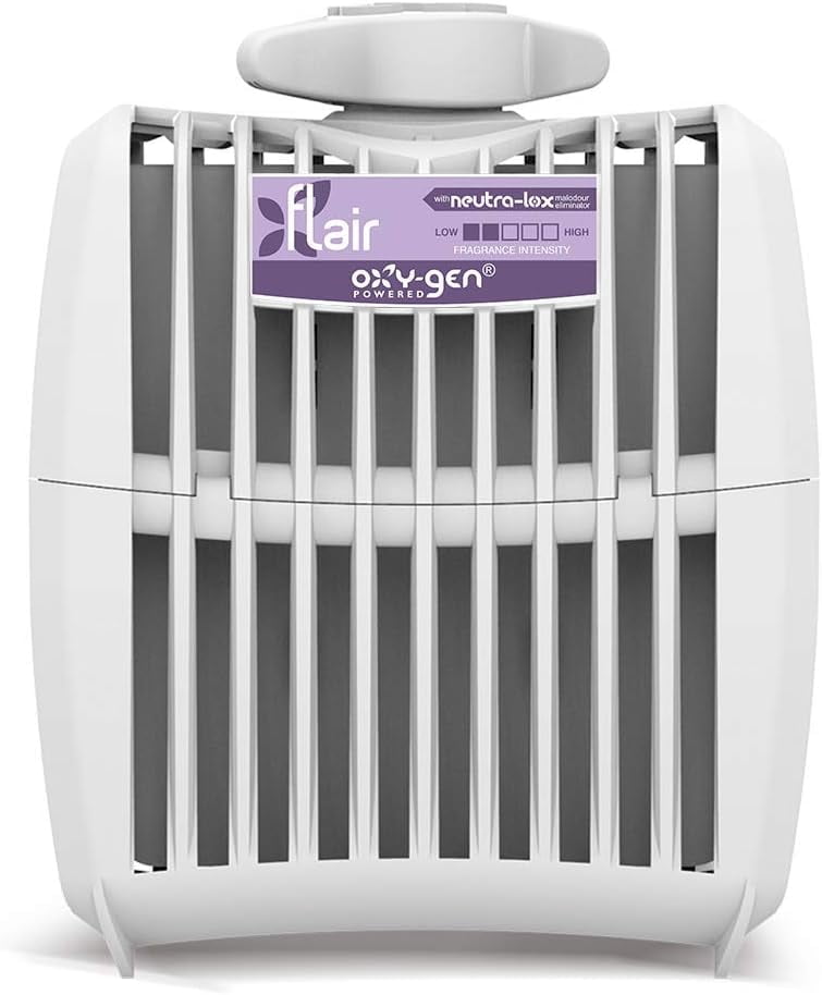 Oxygen-Pro - Grande Starter Kit - Commercial Air Freshener and Deodorizer, Wall Mounted, Battery Operated Automatic Dispenser, Odor Eliminator, and Fragrancing System (Light)
