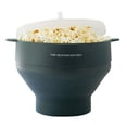 thumbnail image 1 of The Silicone Kitchen Silicone Microwave Popcorn Maker - Collapsible Bowl, Non-Toxic, Dishwasher Safe (Dark Blue), 1 of 4