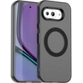 thumbnail image 1 of KOMI Magnetic Case Compatible for Google Pixel 9A Case Wireless Charging,[Compatible with MagSafe] Translucent Matte PC Thin Cover for Google Pixel 9A Phone Cases Clear 2025 Black, 1 of 5