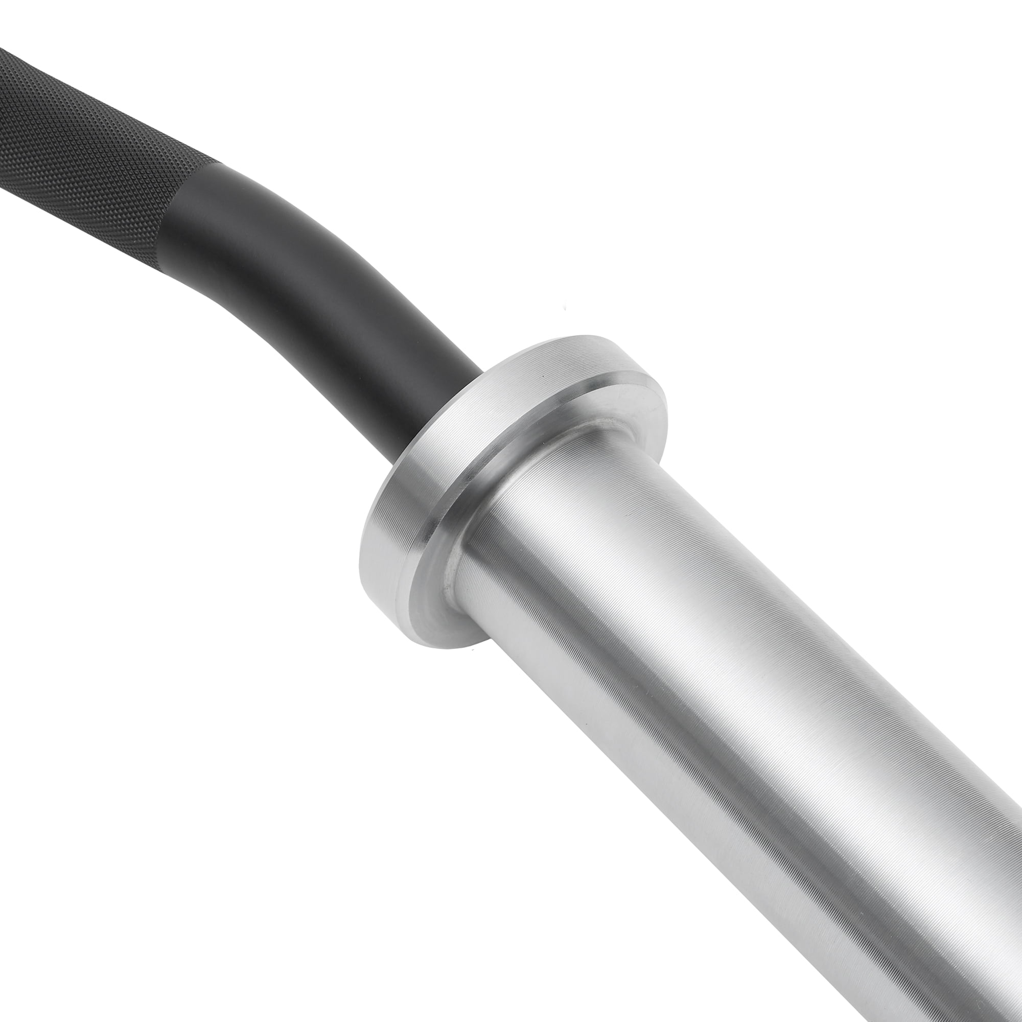 Philosophy Gym 47" Super Curl Olympic Barbell -8.8KG 25mm Grip 400LB Capacity 4 Needle Bearing 2" Weightlifting Bar