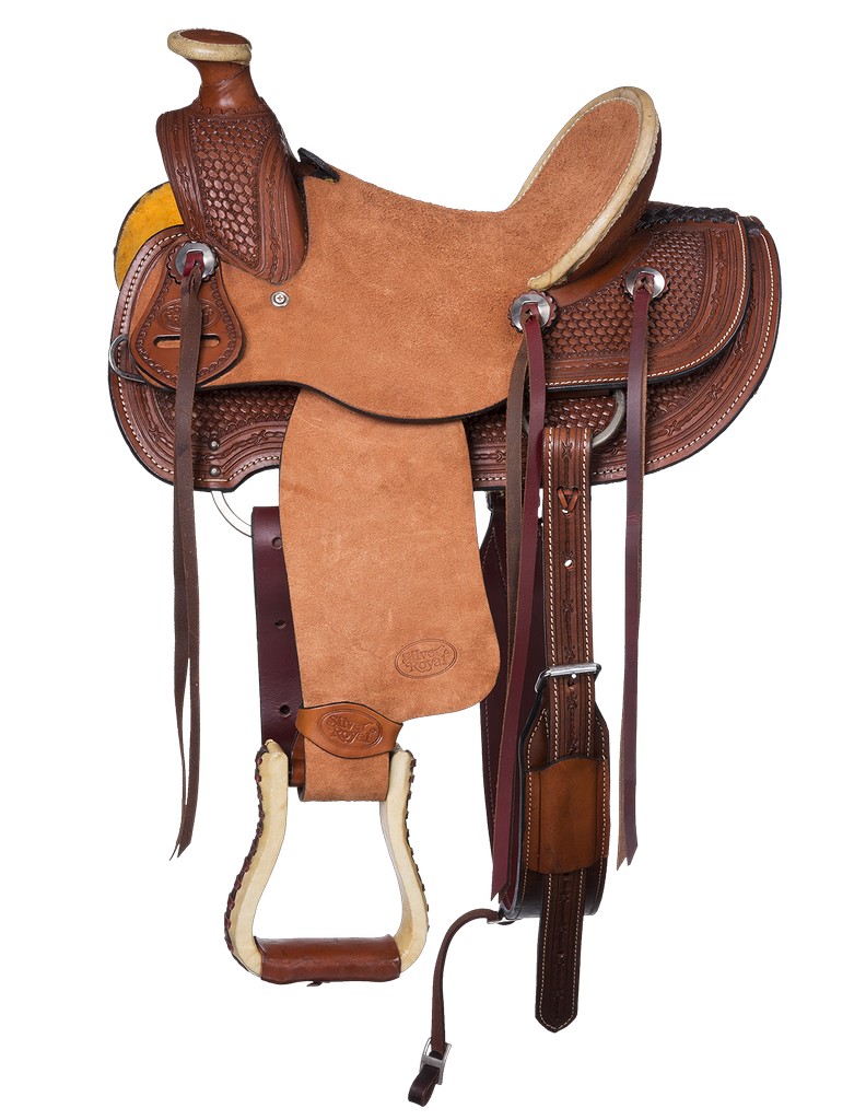 Tough1 Western Saddle Strings Laced Stirrups Walburg Youth 12" SR4022