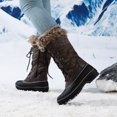 thumbnail image 6 of Dream Pairs Women's Waterproof Warm Faux Lined Mid Calf Winter Snow Boots, 6 of 6