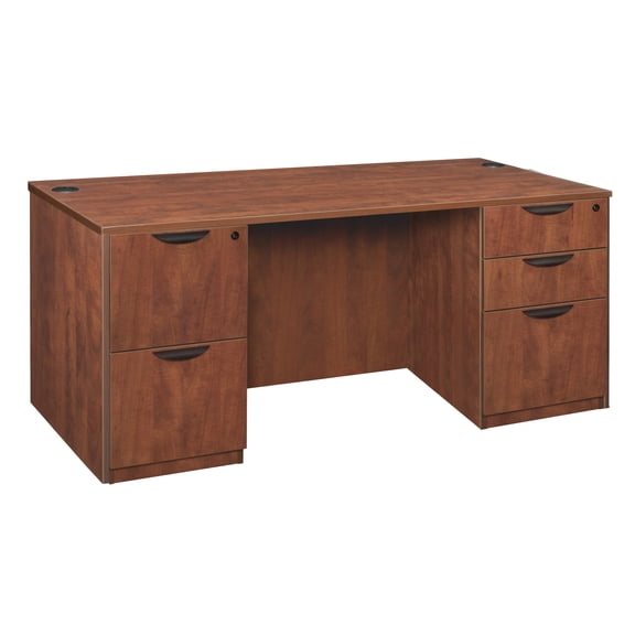 Regency Legacy 66" Double Full Pedestal Desk- Cherry