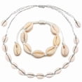 thumbnail image 1 of 2026 Shell Choker Necklace Seashell Necklace Adjustable Shell Necklace Bracelets Set Hawaiian Jewelry For Women Men Girls, 1 of 3