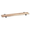 thumbnail image 7 of HUBERT® Reclaimed Wood Wall Shelf with Pipe Fitting - 48" L x 8" W x 1" H, 7 of 7