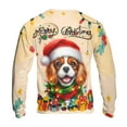 thumbnail image 2 of Merry Christmas Santa Cavalier King Charles Spaniel Scarf Twinkling Lights Xmas Holiday All Over Print 3D Sweatshirt Unisex Merch Dog Lover Gifts - 00022, 2 of 6