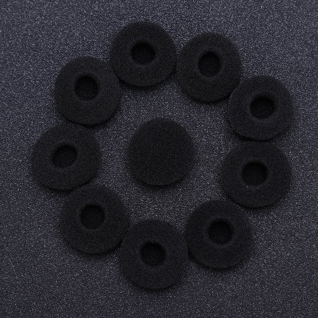 Audífonos 10 Uds. de espuma de esponja suave reemplazo de funda de oreja para auriculares móviles MP3 MP4 Universal Accesorios Electrónicos
