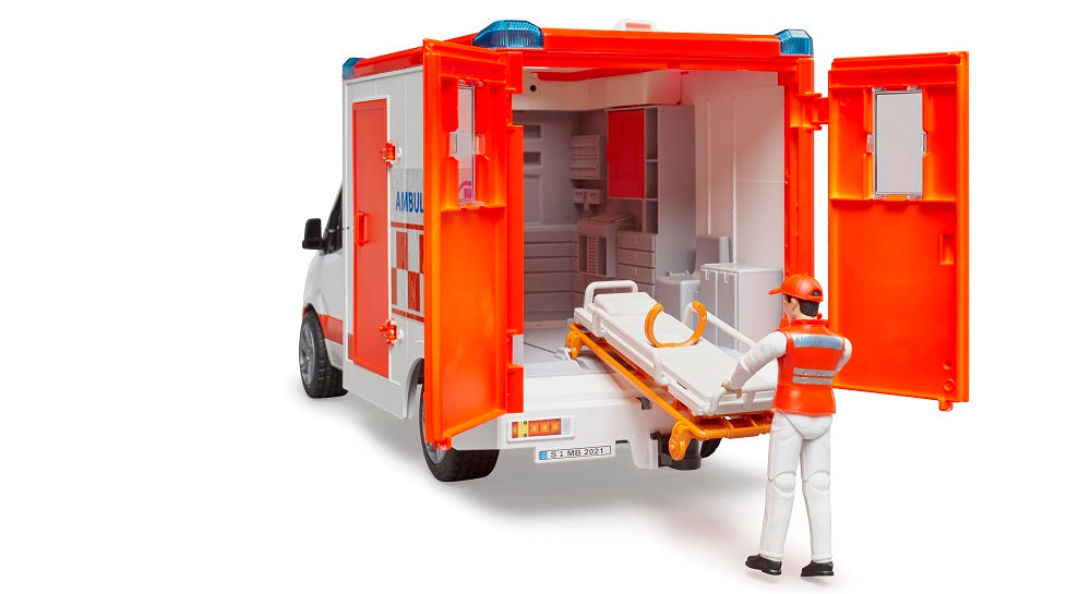 1/16 Mercedes-Benz Sprinter Ambulance with Driver by Bruder 026761 - image 5 of 8