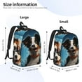 thumbnail image 4 of Xecao Playful Smile Cute Dog for Canvas College Laptop Backpack, Durable Rucksack Travel Notebook Bag School Backpack Book Bag for Men Women, 4 of 8
