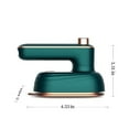thumbnail image 3 of SIYTUAU Portable Mini Ironing Handheld Steam Iron Foldable 180 Degree Rotatable For Travel Garment Fabric Clothes Home Use Green One Size Green, 3 of 9