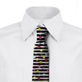 thumbnail image 2 of Colorful Necktie, Retro Stripped Backdrop, Dress Tie, 3.7", Multicolor, by Ambesonne, 2 of 3