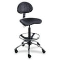 thumbnail image 3 of Safco Sit-Star Black Drafting Chair with Chrome Base, 3 of 3