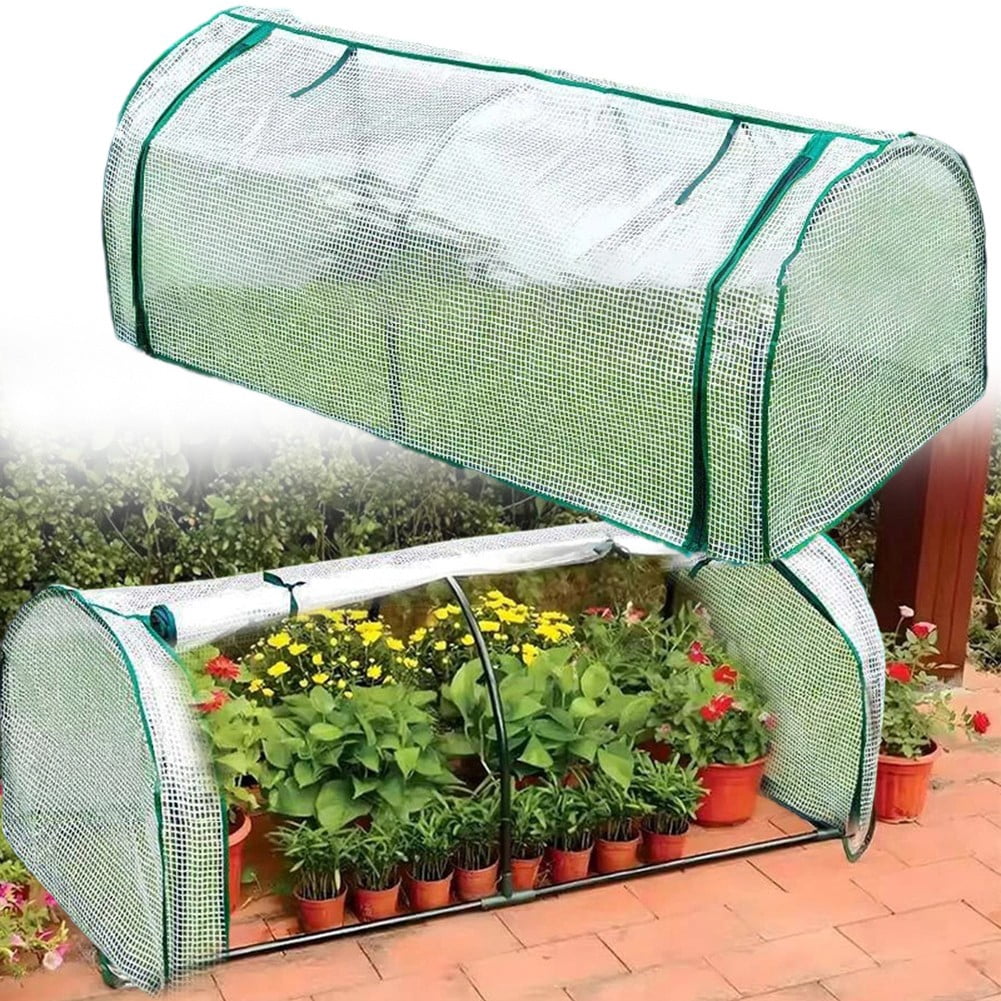for Durable Mini Greenhouse Grow Tunnel with Zipper Doors for Healthy Plants!