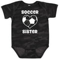 thumbnail image 3 of Inktastic Heart Soccer Sister Girls Baby Bodysuit, 3 of 5