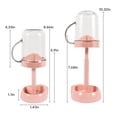 thumbnail image 3 of Kitchen Supplies Toothbrush Holder With Cup/Cover Contains 3 Slots Adjustable Height Toothbrush Stand Compatible With Toothpaste Toothbrushes And Conventional Toothbrushes, 3 of 8